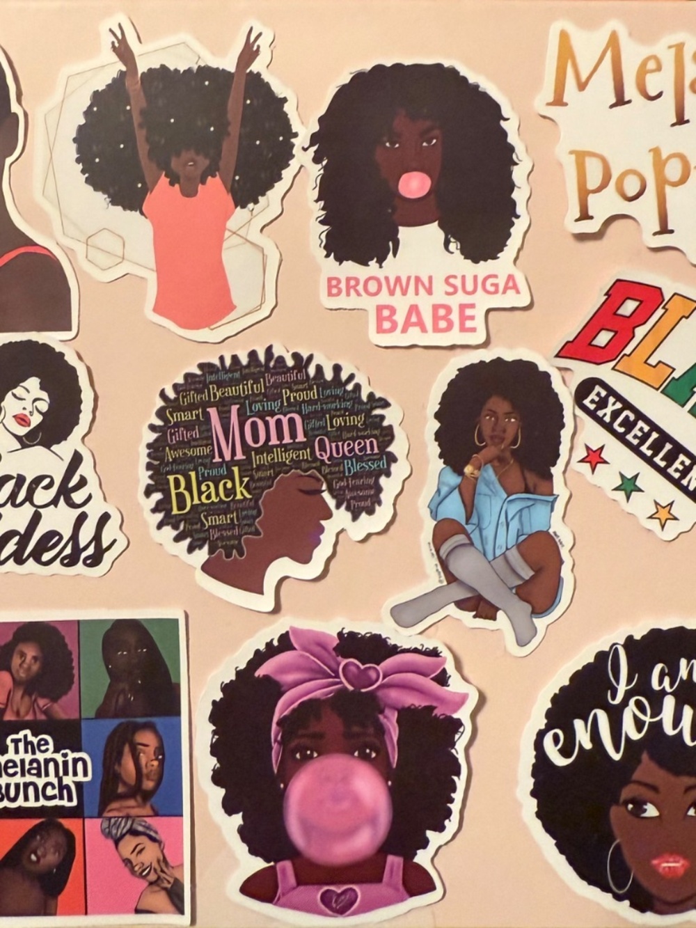 Black Girl Stickers, Afro-American Stickers, Black History, Reggae